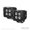 Westin Automotive SET OF(2)3.2 IN. X 3 IN. 5W CREE FLOOD BEAM W/BLK FACEPLATE BLK HYPERQ B-FORCE L 09-12205B-PR - alternate 8